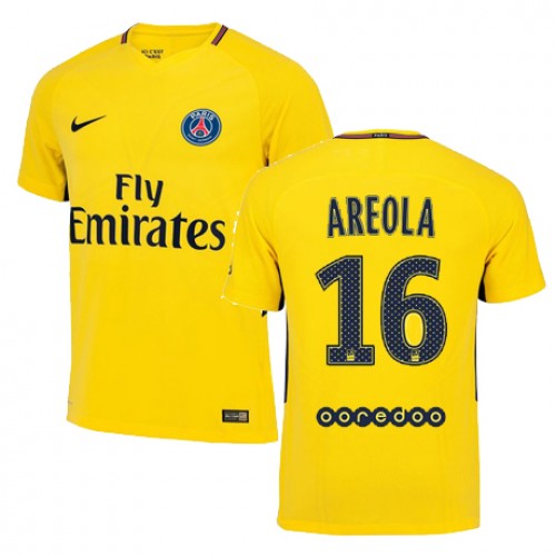 Camisolas de Futebol Paris Saint-Germain ALPHONSE AREOLA Equipamento Alternativa 2017/18 Manga Curta Camisolas de Futebol Paris Saint-Germain ALPHONSE AREOLA Equipamento Alternativa 2017/18 Manga Curta
