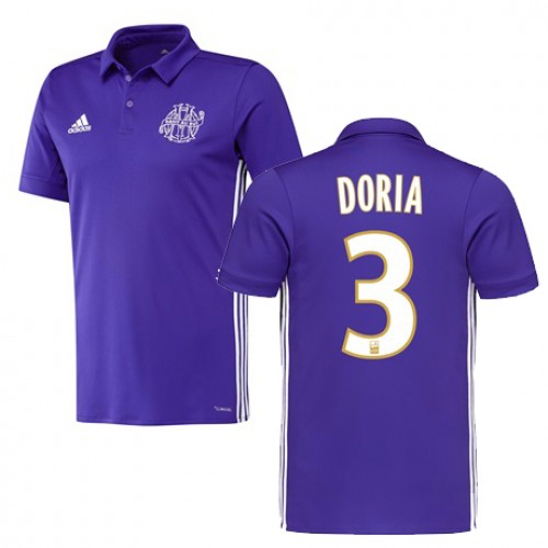 Camisolas de Futebol Olympique de Marseille DORIA Equipamento 3ª 2017/18 Manga Curta Camisolas de Futebol Olympique de Marseille DORIA Equipamento 3ª 2017/18 Manga Curta