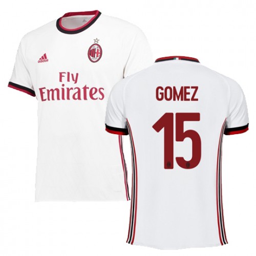 Camisolas de Futebol AC Milan GOMEZ Equipamento Alternativa 2017/18 Manga Curta Camisolas de Futebol AC Milan GOMEZ Equipamento Alternativa 2017/18 Manga Curta
