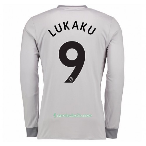 Camisolas de Futebol Manchester United Romelu Lukaku 9 Equipamento 3ª 2017/18 Manga Comprida Camisolas de Futebol Manchester United Romelu Lukaku 9 Equipamento 3ª 2017/18 Manga Comprida