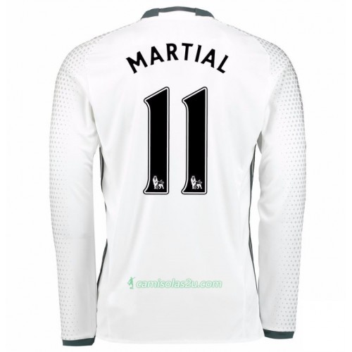 Camisolas de Futebol Manchester United Anthony Martial 11 Equipamento 3ª 2017/18 Manga Comprida Camisolas de Futebol Manchester United Anthony Martial 11 Equipamento 3ª 2017/18 Manga Comprida