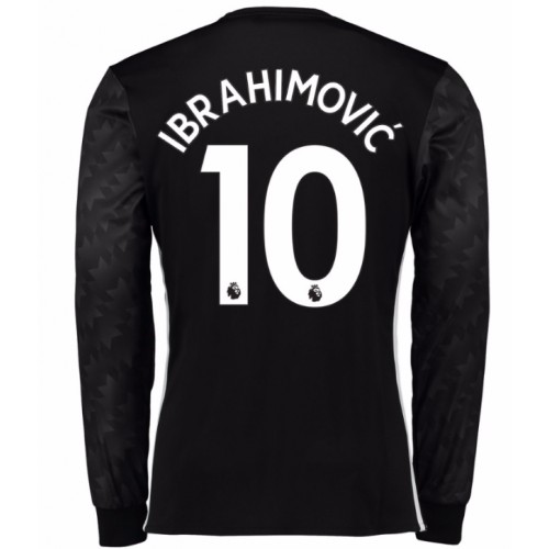 Camisolas de Futebol Manchester United Ibrahimovic 10 Equipamento Alternativa 2017/18 Manga Comprida Camisolas de Futebol Manchester United Ibrahimovic 10 Equipamento Alternativa 2017/18 Manga Comprida