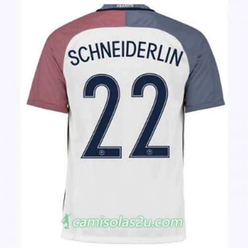 Camisolas de Futebol França SCHNEIDERLIN Equipamento Alternativa Euro 2016 Camisolas de Futebol França SCHNEIDERLIN Equipamento Alternativa Euro 2016