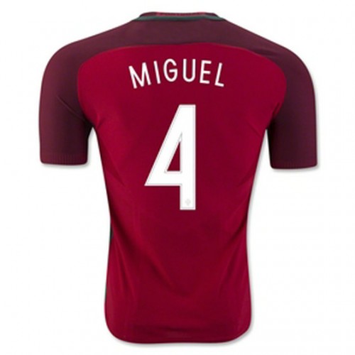 Camisolas de Futebol Portugal MIGUEL Equipamento Principal Euro 2016 Camisolas de Futebol Portugal MIGUEL Equipamento Principal Euro 2016