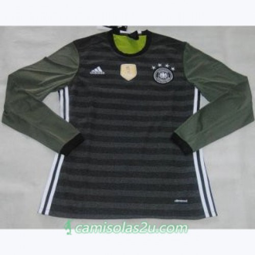 Camisolas de Futebol Alemanha Equipamento Alternativa Euro 2016 Manga Comprida Camisolas de Futebol Alemanha Equipamento Alternativa Euro 2016 Manga Comprida