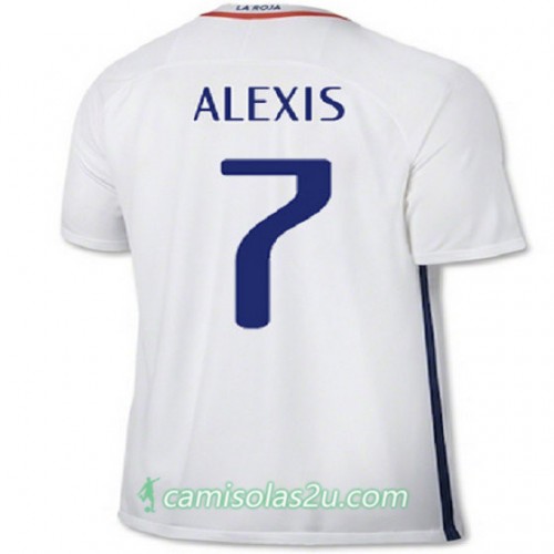 Camisolas de Futebol Chile ALEXIS Equipamento Alternativa 2016/17 Manga Curta Camisolas de Futebol Chile ALEXIS Equipamento Alternativa 2016/17 Manga Curta