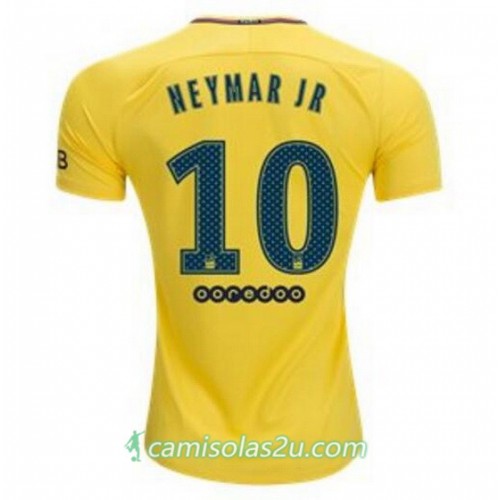 Camisolas de Futebol Paris Saint-Germain Neymar Jr Equipamento Alternativa 2017/18 Manga Curta Camisolas de Futebol Paris Saint-Germain Neymar Jr Equipamento Alternativa 2017/18 Manga Curta