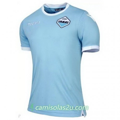 Camisolas de Futebol Lazio Equipamento Principal 2017/18 Manga Curta Camisolas de Futebol Lazio Equipamento Principal 2017/18 Manga Curta