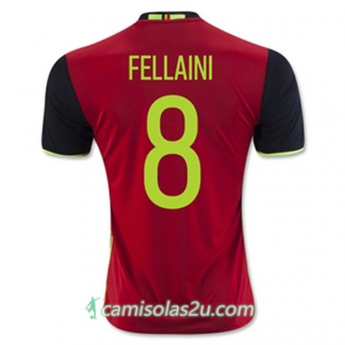 Camisolas de Futebol Bélgica FELLAINI Equipamento Principal Euro 2016 Camisolas de Futebol Bélgica FELLAINI Equipamento Principal Euro 2016