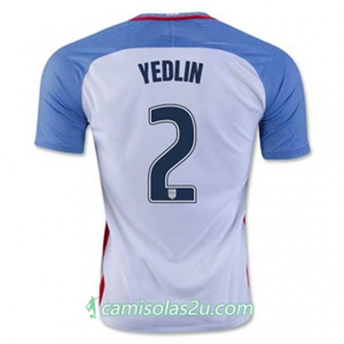 Camisolas de Futebol Estados Unidos YEDLIN Equipamento Principal 2016/17 Manga Curta Camisolas de Futebol Estados Unidos YEDLIN Equipamento Principal 2016/17 Manga Curta
