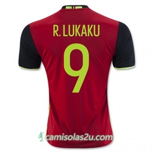 Camisolas de Futebol Bélgica R LUKAKU Equipamento Principal Euro 2016 Camisolas de Futebol Bélgica R LUKAKU Equipamento Principal Euro 2016