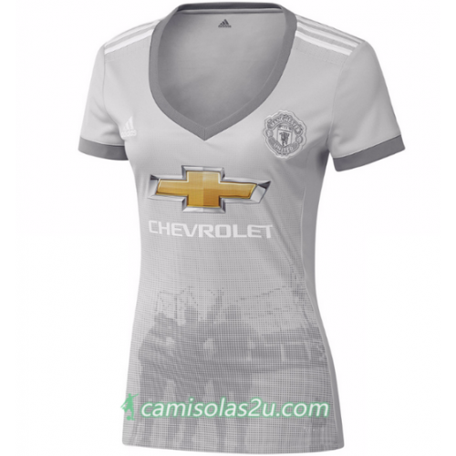 Camisolas de Futebol Manchester United Mulher Equipamento 3ª 2017/18 Manga Curta Camisolas de Futebol Manchester United Mulher Equipamento 3ª 2017/18 Manga Curta