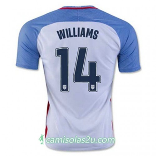 Camisolas de Futebol Estados Unidos WILLIAMS Equipamento Principal 2016/17 Manga Curta Camisolas de Futebol Estados Unidos WILLIAMS Equipamento Principal 2016/17 Manga Curta