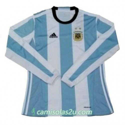 Camisolas de Futebol Argentina Equipamento Principal 2016/17 Manga Curta Manga Comprida Camisolas de Futebol Argentina Equipamento Principal 2016/17 Manga Curta Manga Comprida