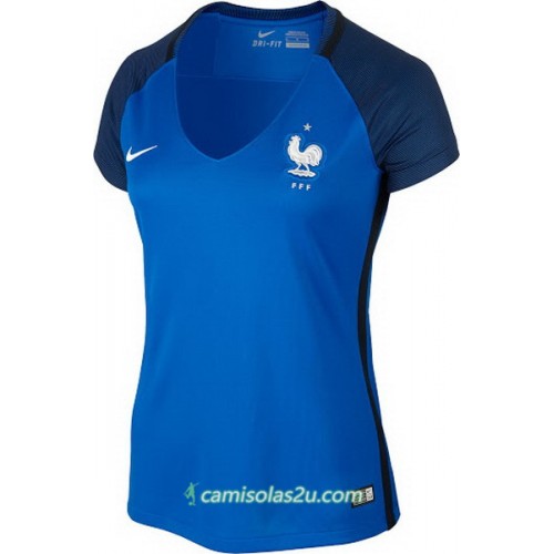 Camisolas de Futebol França Mulher Equipamento Principal 2016 Camisolas de Futebol França Mulher Equipamento Principal 2016