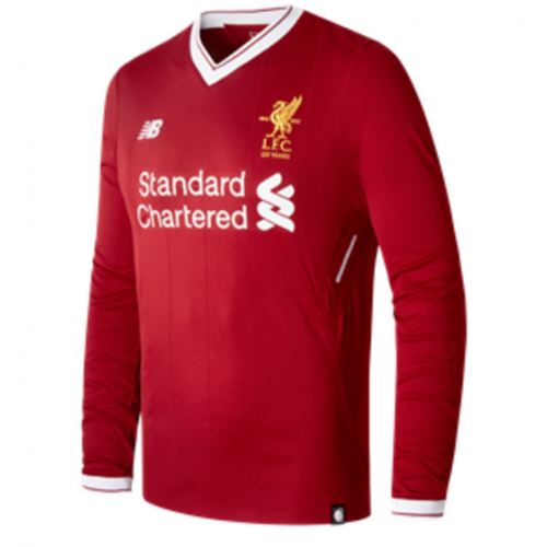 Camisolas de Futebol Liverpool Equipamento Principal 2017/18 Manga Comprida Camisolas de Futebol Liverpool Equipamento Principal 2017/18 Manga Comprida