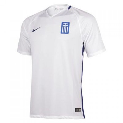 Camisolas de Futebol Grécia Equipamento Principal 2016/17 Manga Curta Camisolas de Futebol Grécia Equipamento Principal 2016/17 Manga Curta
