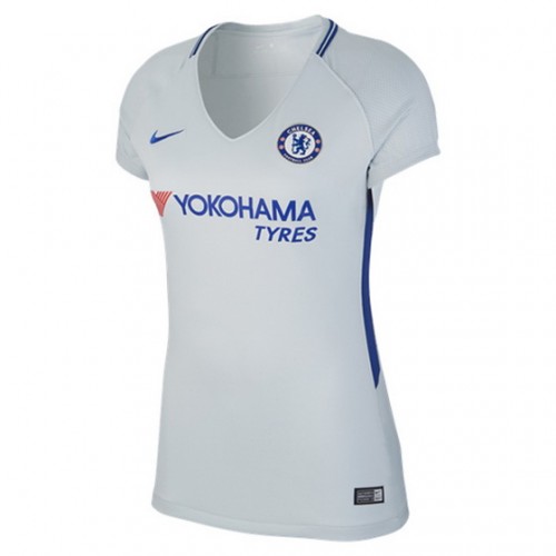 Camisolas de Futebol Chelsea Mulher Equipamento Alternativa 2017/18 Manga Curta Camisolas de Futebol Chelsea Mulher Equipamento Alternativa 2017/18 Manga Curta