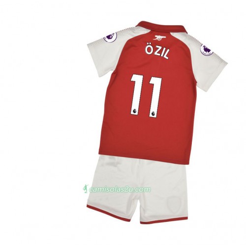 Camisolas de Futebol Arsenal Mesut Ozil 11 Criança Equipamento Principal 2017/18 Manga Curta Camisolas de Futebol Arsenal Mesut Ozil 11 Criança Equipamento Principal 2017/18 Manga Curta