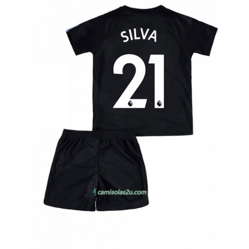 Camisolas de Futebol Manchester City David Silva 21 Criança Equipamento 3ª 2017/18 Manga Curta Camisolas de Futebol Manchester City David Silva 21 Criança Equipamento 3ª 2017/18 Manga Curta