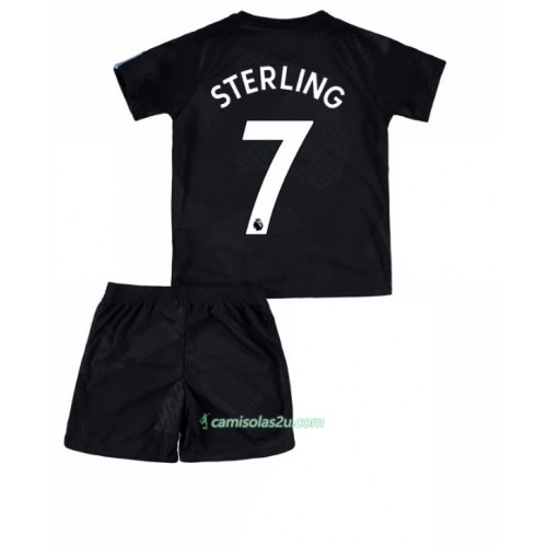 Camisolas de Futebol Manchester City Raheem Sterling 7 Criança Equipamento 3ª 2017/18 Manga Curta Camisolas de Futebol Manchester City Raheem Sterling 7 Criança Equipamento 3ª 2017/18 Manga Curta