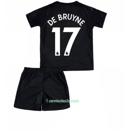 Camisolas de Futebol Manchester City Kevin De Bruyne 17 Criança Equipamento 3ª 2017/18 Manga Curta Camisolas de Futebol Manchester City Kevin De Bruyne 17 Criança Equipamento 3ª 2017/18 Manga Curta