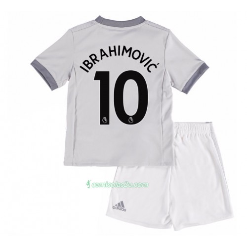 Camisolas de Futebol Manchester United Zlatan Ibrahimovic 10 Criança Equipamento 3ª 2017/18 Manga Curta Camisolas de Futebol Manchester United Zlatan Ibrahimovic 10 Criança Equipamento 3ª 2017/18 Manga Curta