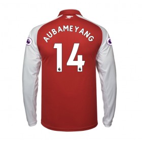 Camisolas de Futebol Arsenal Aubameyang 14 Equipamento Principal 2017/18 Manga Comprida