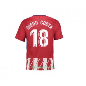 Camisolas de Futebol Atlético Madrid Diego Costa 18 Equipamento Principal 2017/18 Manga Curta