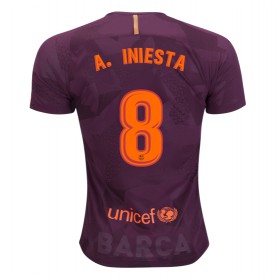 Camisolas de Futebol FC Barcelona Andres Iniesta 8 Equipamento 3ª 2017/18 Manga Curta