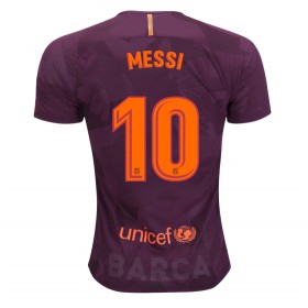 Camisolas de Futebol FC Barcelona Lionel Messi 10 Equipamento 3ª 2017/18 Manga Curta
