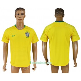 Camisolas de Futebol Brasil Equipamento Principal Copa do Mundo 2018 Manga Curta