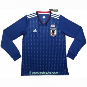Camisolas de Futebol Japão Equipamento Principal Copa do Mundo 2018 Manga Comprida