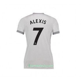 Camisolas de Futebol Manchester United Alexis Sanchez 7 Mulher Equipamento Alternativa 2017/18 Manga Comprida