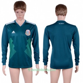Camisolas de Futebol México Equipamento Principal Copa do Mundo 2018 Manga Comprida