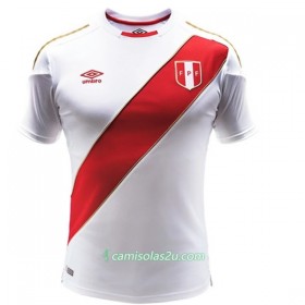 Camisolas de Futebol Peru Equipamento Principal Copa do Mundo 2018 Manga Curta