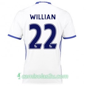 Camisolas de Futebol Chelsea WILLIAN Equipamento 3ª 2017/18 Manga Curta