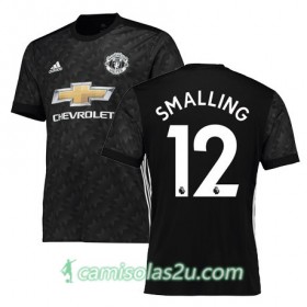 Camisolas de Futebol Manchester United SMALLING Equipamento Alternativa 2017/18 Manga Curta