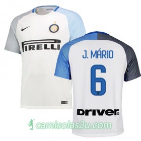 Camisolas de Futebol Inter de Milão J MARIO Equipamento Alternativa 2017/18 Manga Curta