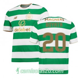Camisolas de Futebol Celtic DEDRYCK BOYATA Equipamento Principal 2017/18 Manga Curta