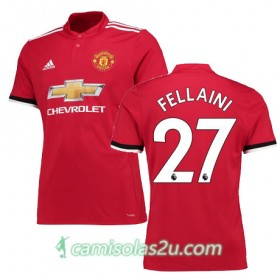 Camisolas de Futebol Manchester United FELLAINI Equipamento Principal 2017/18 Manga Curta
