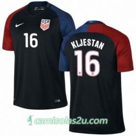 Camisolas de Futebol Estados Unidos SACHA KLJESTAN Equipamento Alternativa 2016/17 Manga Curta