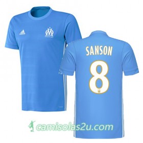 Camisolas de Futebol Olympique de Marseille Morgan Sanson Equipamento Alternativa 2017/18 Manga Curta
