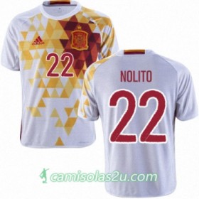 Camisolas de Futebol Espanha NOLITO Equipamento Alternativa Euro 2016
