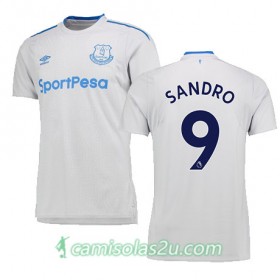 Camisolas de Futebol Everton SANDRO Equipamento Alternativa 2017/18 Manga Curta