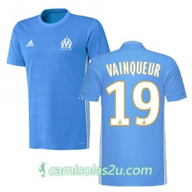 Camisolas de Futebol Olympique de Marseille WILLIAM VAINQUEUR Equipamento Alternativa 2017/18 Manga Curta