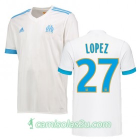 Camisolas de Futebol Olympique de Marseille MAXIME LOPEZ Equipamento Principal 2017/18 Manga Curta