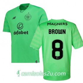 Camisolas de Futebol Celtic SCOTT BROWN Equipamento 3ª 2017/18 Manga Curta