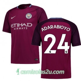 Camisolas de Futebol Manchester City ADARABIOYO Equipamento Alternativa 2017/18 Manga Curta