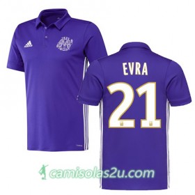 Camisolas de Futebol Olympique de Marseille Patrice Evra Equipamento 3ª 2017/18 Manga Curta